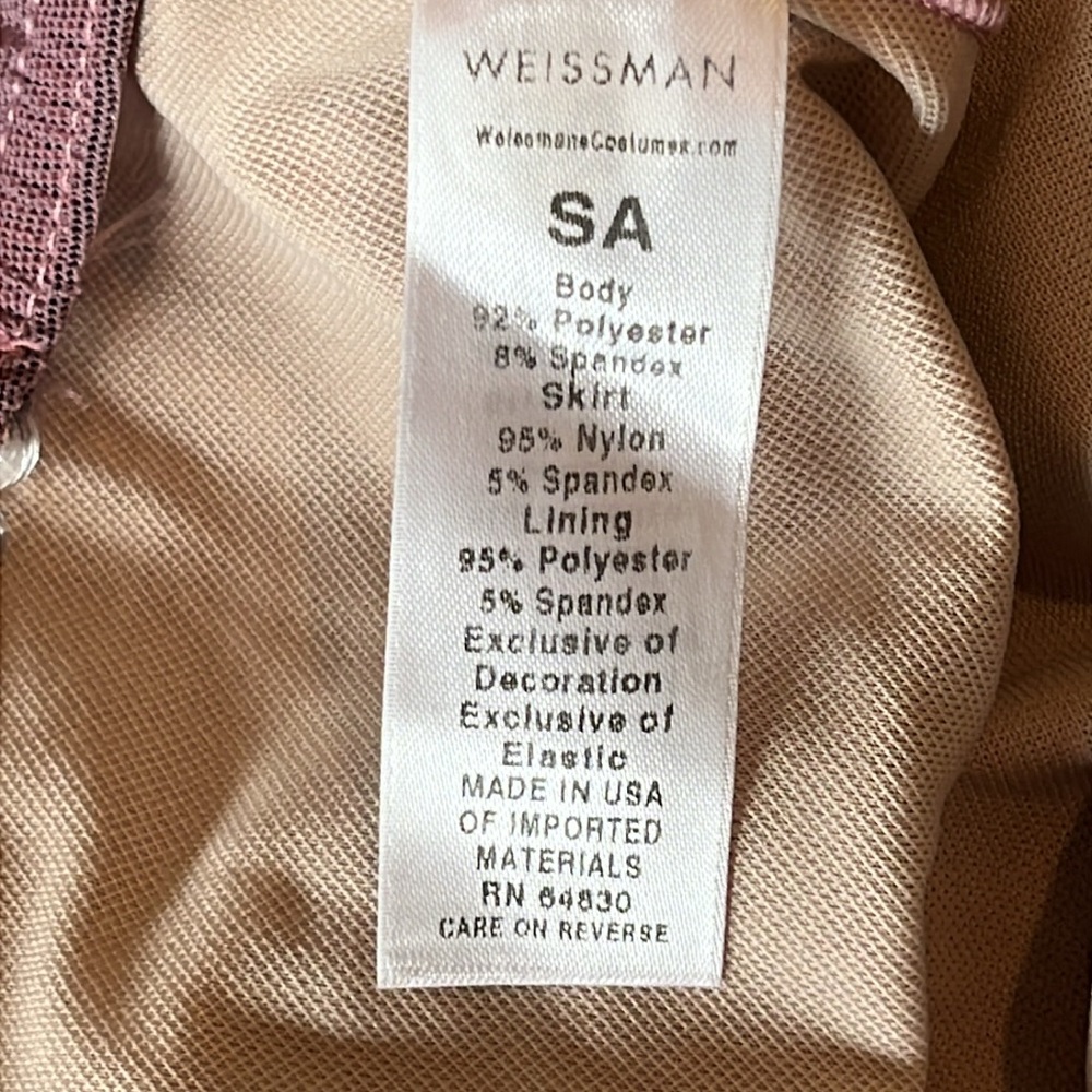 Weissman sequin mesh maxi skirt lyrical leotard SA - Picture 6 of 6